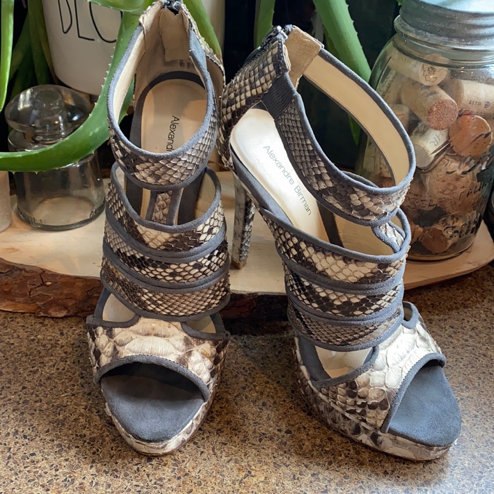 Alexandre Birman Python Heels